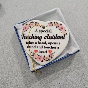 Teaching Assistant Gift Ornament, Thank You for Nursery Teacher and Aide (A-30)